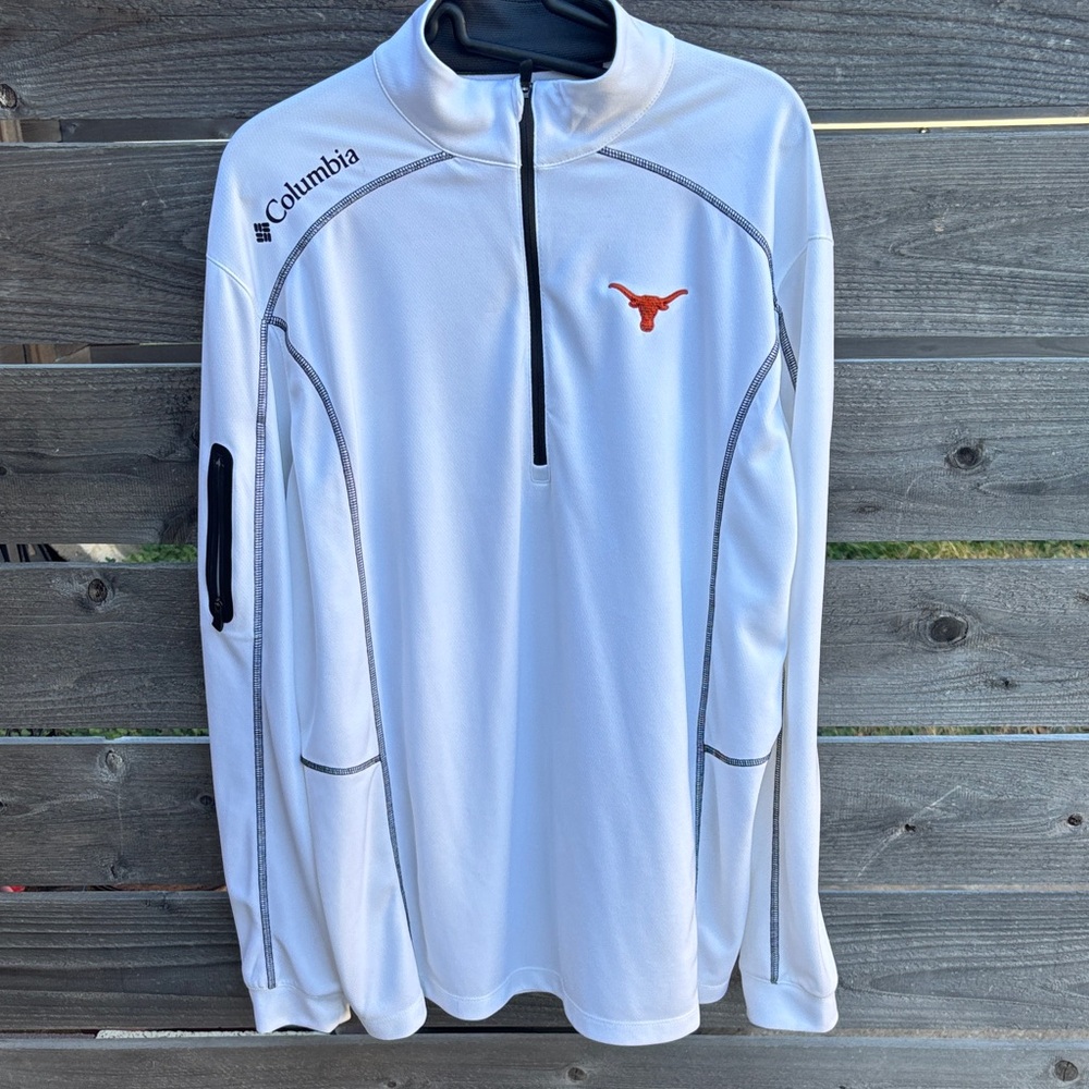 TEXAS LONGHORN Columbia Men's White Performance Shirt